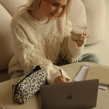 Přebalovací taška STUDIO NOOS Pouzdro - Leopard Soft Cotton