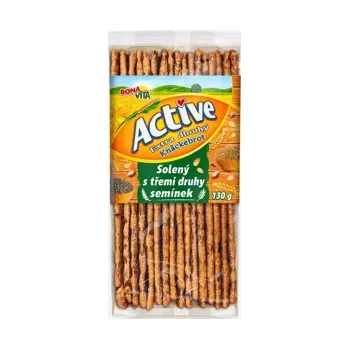 Trvanlivě pečivo Extra dlouhý knäckebrot solený s třemi druhy semínek 130 g