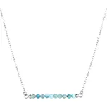 Ocelový náhrdelník tyrkysový 42038.3