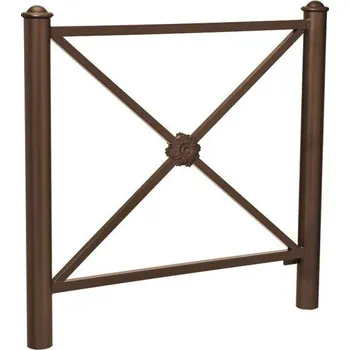 Zábradlí Procity Zábradlí Province délka 1072 mm, hlavice Agora, jednoduchý kříž s růžicí, barva hnědá RAL8017