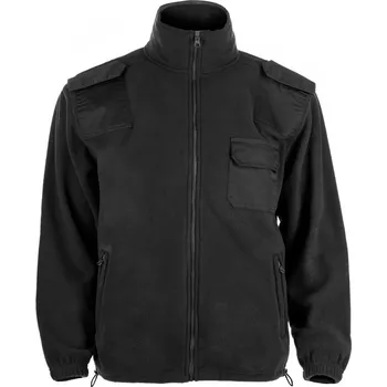 Pánská mikina Mikina fleecová s aplikacemi černá Z00690 Barva: Černá, Velikost: 3XL