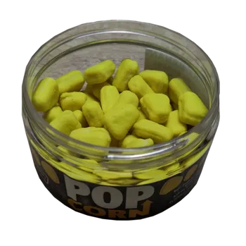 Boilies Poseidon Baits Pop-Corn Fluo Pop-Up Kukuřice 12mm 35g Hmotnost: 35g, Průměr: 12mm, Příchuť: Brazilský banán