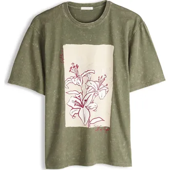 Dámské tričko GATE Bavlněné tričko s kombinovaným potiskem 38 625-0345/85