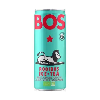 Proteinový nápoj Ledový čaj Rooibos limetka a zázvor BIO 250 ml