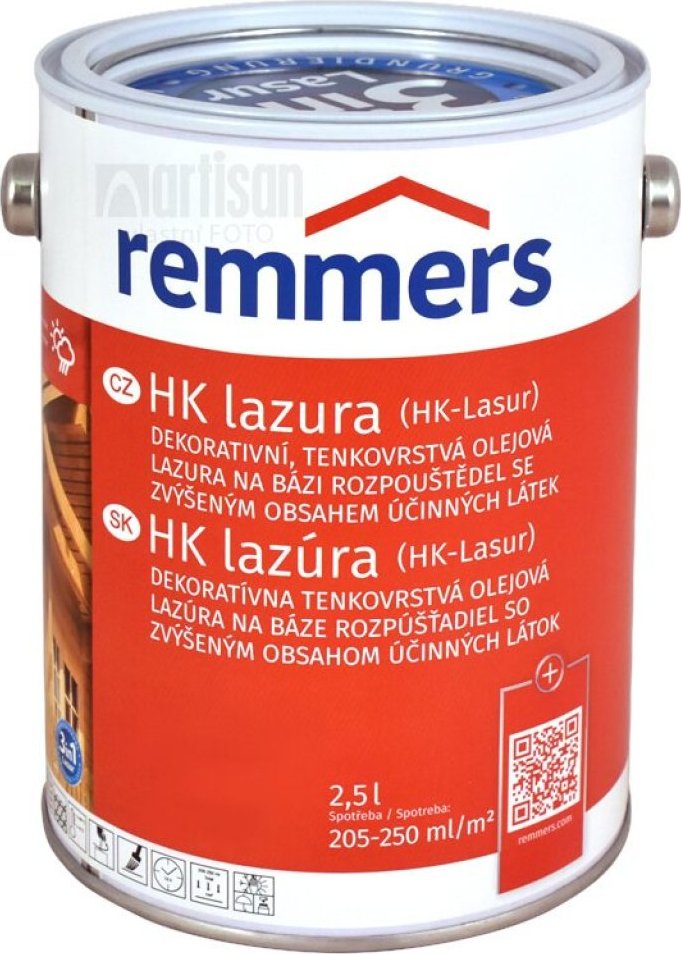 REMMERS HK lazura - ochranná lazura na dřevo pro exteriér 2.5