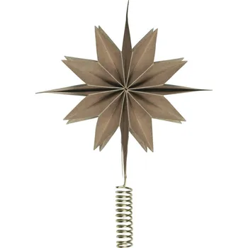 Vánoční dekorace Ib Laursen Vánoční ozdoba / špice na stromeček Stella Natural 25 cm přírodní