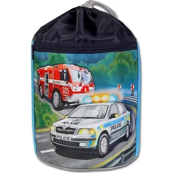 Školní sáček EMIPO Kulatý vak na záda 34x23cm SOS