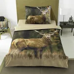 Apex 3D povlečení 140x200+70x90-divoký Jelen