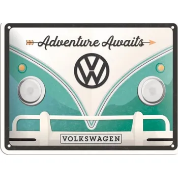 Plechová cedule Nekupto Cedule 20x15 Volkswagen Adventure Awaits NAH