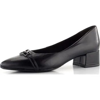 Dámské lodičky Tamaris kožené lodičky se širokým podpatkem černé 1-22313-43 - 36 | P688589