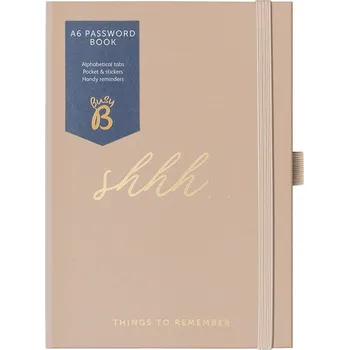 Zápisník Busy B Notýsek na hesla A6 Caramel