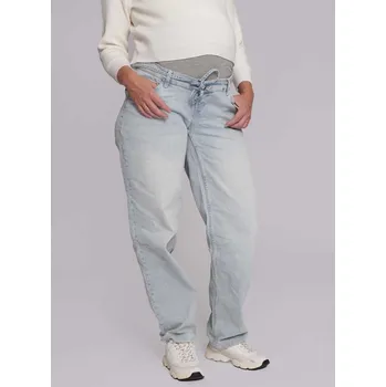 Těhotenská móda Těhotenské džíny Kate – Tapered střih, světle modré light wash, bavlna, superstreč. Velikost: 27