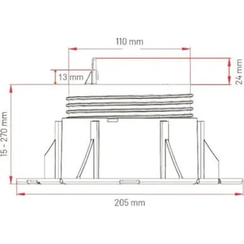Terasový terč NEW BASIC WOOD - NBW5 výškově nastavitelný 1