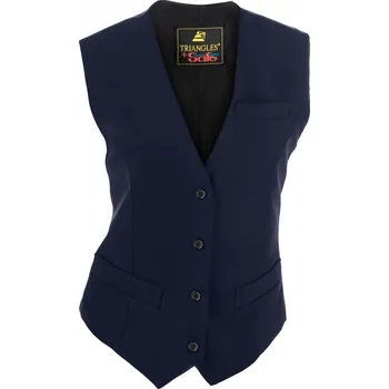 Vesta dámská celolátková modrá Z0058M Barva: Modrá, Velikost: 54