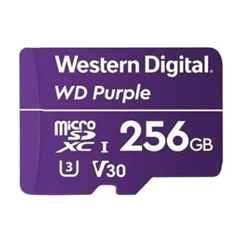 Paměťová karta WD MicroSDXC karta 256GB Purple WDD256G1P0C Class 10 (R:100/W:60 MB/s)