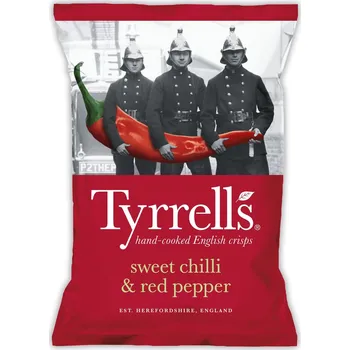 Chips Tyrrells chipsy s příchutí sladkého chilli a červené papriky 150 g