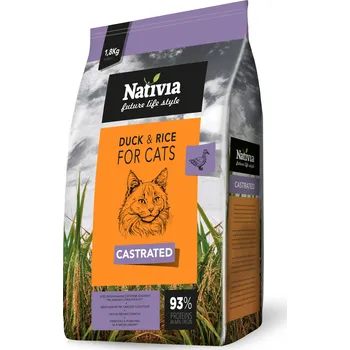 Krmivo pro kočku Nativia Castrated 1,8 kg