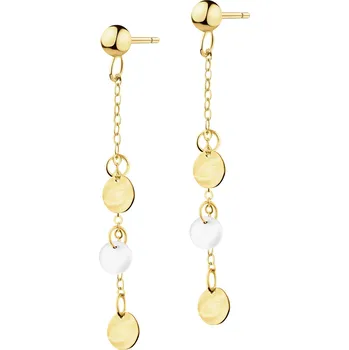 Náušnice Zlaté náušnice s perletí - AP542-1197