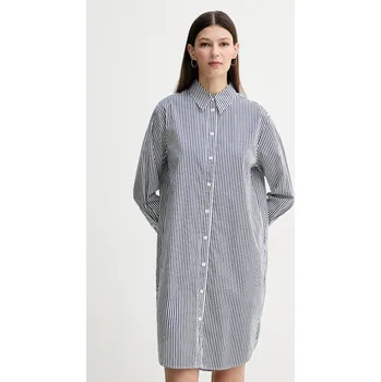 Dámské šaty Bavlněné šaty Marc O'Polo tmavomodrá barva, mini, oversize, 502081321047 59X, vel. 38