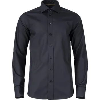 Pánská košile J. Harvest & Frost Košile YB 50 Regular Men, dlouhý rukáv, keprová COT63500100201-black S Černá