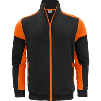 pracovní mikina Printer Mikina Prime Sweater Full Zip Men na zip, pánská COT61206181313-black/orang 3XL Černá/oranžová