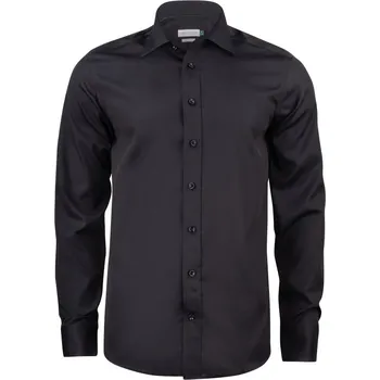 Pánská košile J. Harvest & Frost Košile GB 01 Regular Men dlouhý rukáv, nežehlivá, pánská COT63010100203-black L Černá