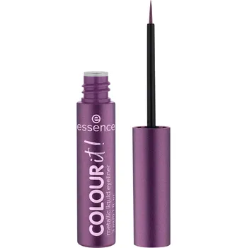 Oční linky Essence Colour it! metalické tekuté oční linky 02 Dark Cherry 3 ml