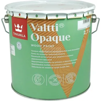Lak na dřevo TIKKURILA Valtti Opaque - polomatná krycí barva na dřevo 2.7