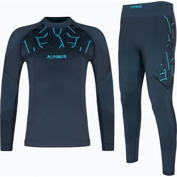 Set pánského termoprádla Dětská souprava termo prádla Alpinus Tactical Gausdal grafit/ modrá