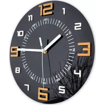 Hodiny Nástěnné hodiny Alaska 28 cm černé