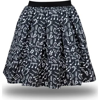 Dámská sukně Bavlněná sukně Melodie - černá velikosti sukní: S