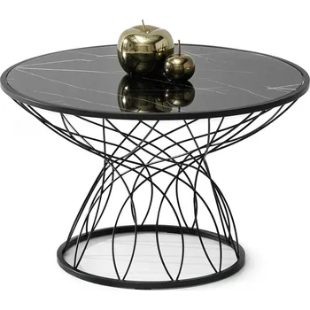 Křeslo Mebel Partner Foxy (černý mramor + černá)