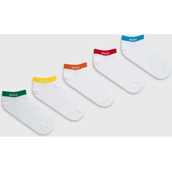 Pánské ponožky Ponožky BOSS 5-pack pánské, bílá barva, 50473144 00X, vel. 39-42