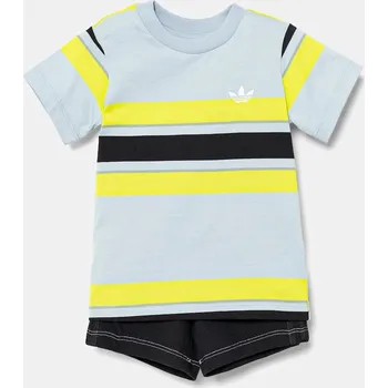 Kojenecká souprava Dětská bavlněná souprava adidas Originals JC7313 modrá 05X, vel. 62