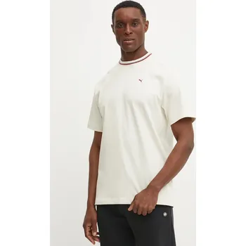 Bavlněné tričko Puma PALAIS ARTISAN béžová barva, 629394 08X, vel. XL