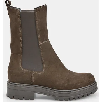 Dámská zimní obuv Baťa chelsea boty ze semiše hnědé, vel. 42