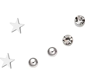 Náušnice IZMAEL Sada Náušnic CA 38891 Stříbrná/Typ3 KP38891