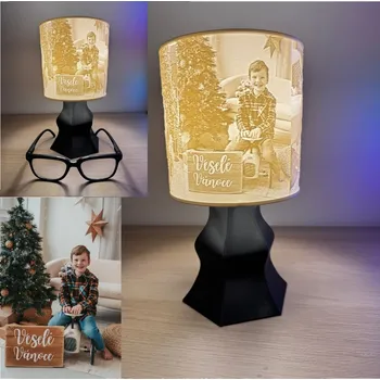 Lampička Stolní lampa s vlastní fotografií Barva: Černá
