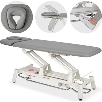 Masážní stůl Habys Terapeutický stůl Proxima V2 Ergo s nožním ovládáním Touch Core k322 šedý