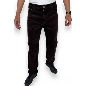 Harpia Pánské hnědé manšestrové kalhoty 01 Barva: Hnědá, Velikost: 42