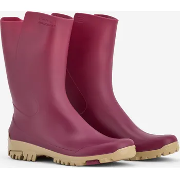 Pánské holínky SOLOGNAC Dámské holínky 100 35/36 BÉŽOVÁ|FIALOVÁ