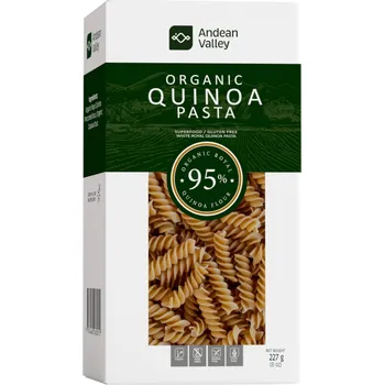 Těstoviny z Royal quinoi bílé BIO bez lepku - VEGAN - Andean Valley 227g