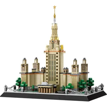 ostatní stavebnice Wange 4227 – Lomonosovova univerzita, 875 dílků | Architektonická stavebnice Moskva, Rusko