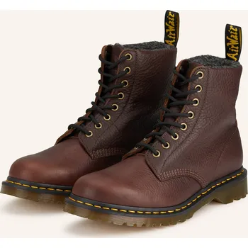 Pánské tenisky Dr. Martens Pánské Šněrovací Boty 1460, tmavě hnědá / žlutá, 43