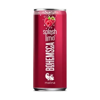 Proteinový nápoj Splash limonáda malina plech 250 ml