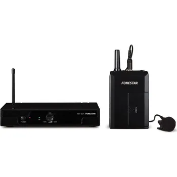 Mikrofon Fonestar MSH-814 - Set bezdrátového klopového UHF mikrofonu a přijímače.