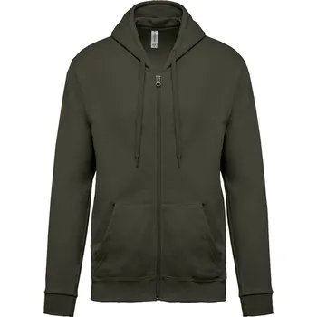 Mikina s kapucí na zip - Unisex Barva: Khaki, Velikost: 2XL