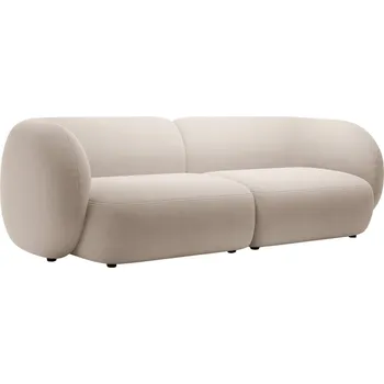 Pohovka Micadoni Béžová sametová čtyřmístná pohovka Kate 243 cm