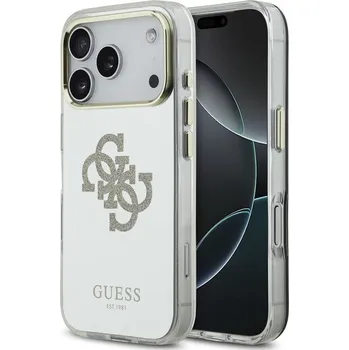 Pouzdro na mobilní telefon Guess PC/TPU Mirror 4G Glitter Logo MagSafe kryt iPhone 17 Pro Max zlatý