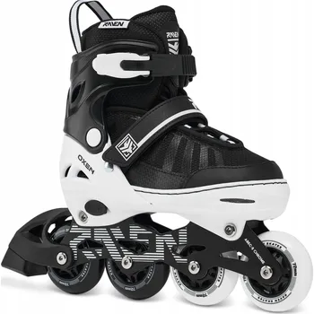 Kolečkové brusle Kolečkové inline brusle Raven Oxen WHITE ALU, ABEC9 Chrome Velikost bruslí: EU 38-42